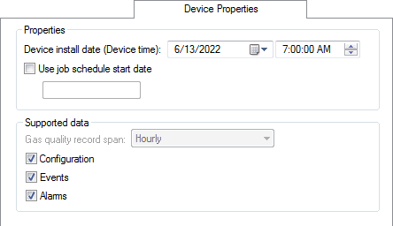 Device Properties